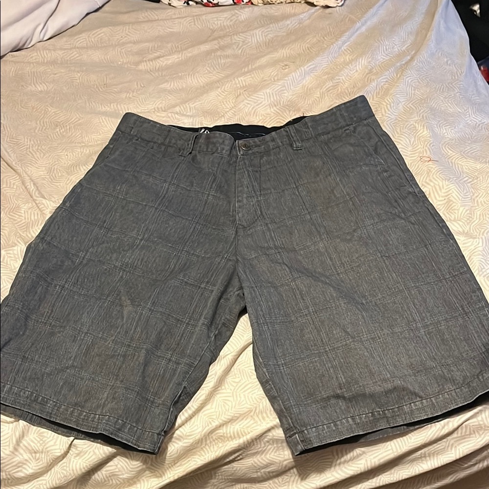 Volcom Gray Flat Front Shorts